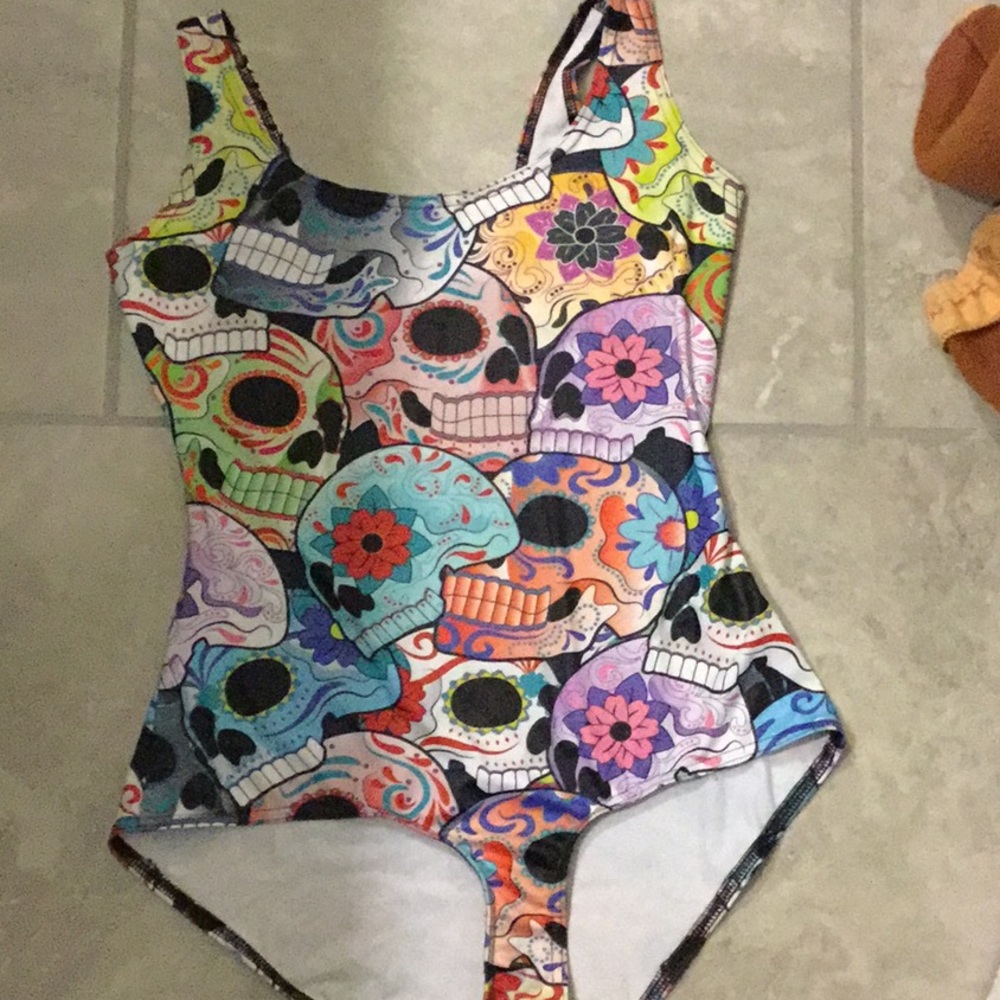 Blackmilk Day of the Dead swimsuit
